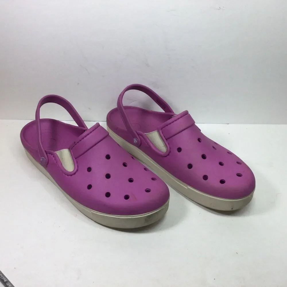 Crocs CITILANE CLOG Mens Sz 13 Wild Orchid Stucco Clogs Loafers Shoes 201831‎